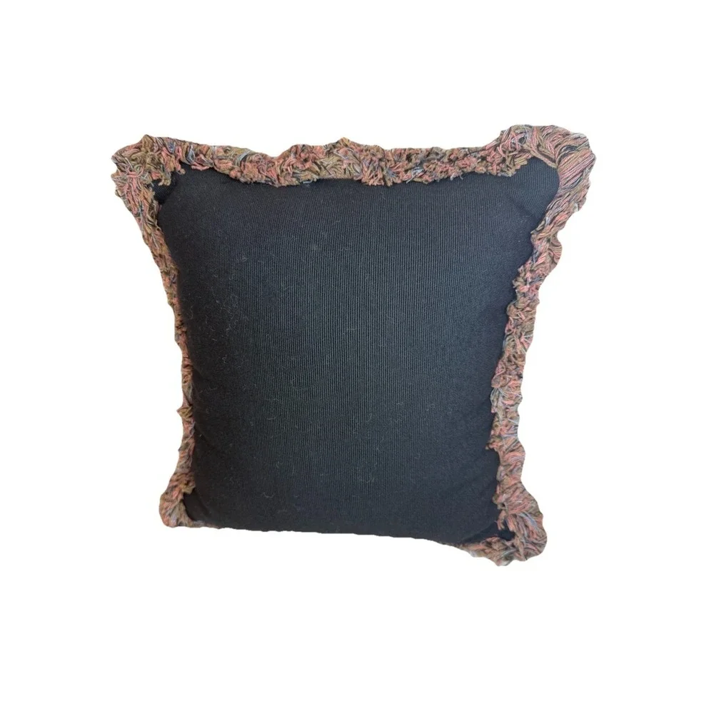 Teddy Bears Baby Bear Tapestry Pillow‎ Black Fringe Dakotah Rectangle ~13
